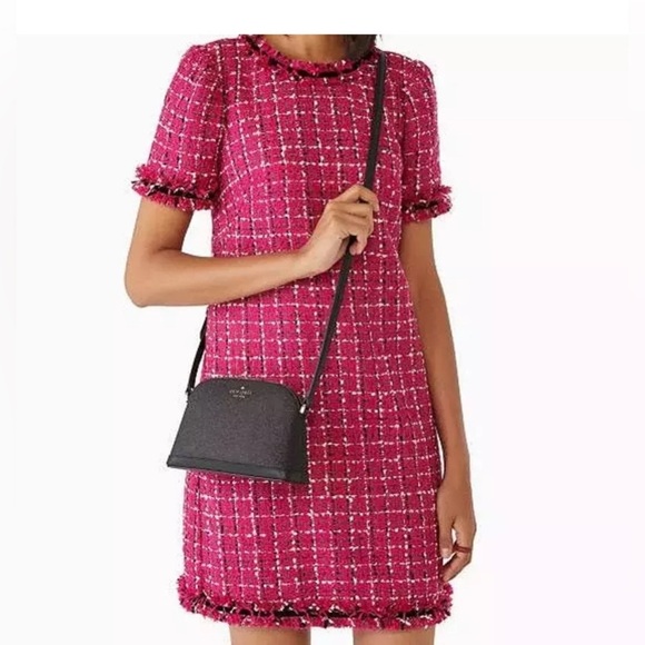 ♠️KATE SPADE♠️Black Glitter Tinsel Small
Dome Shoulder Crossbody/NWT - Picture 8 of 9